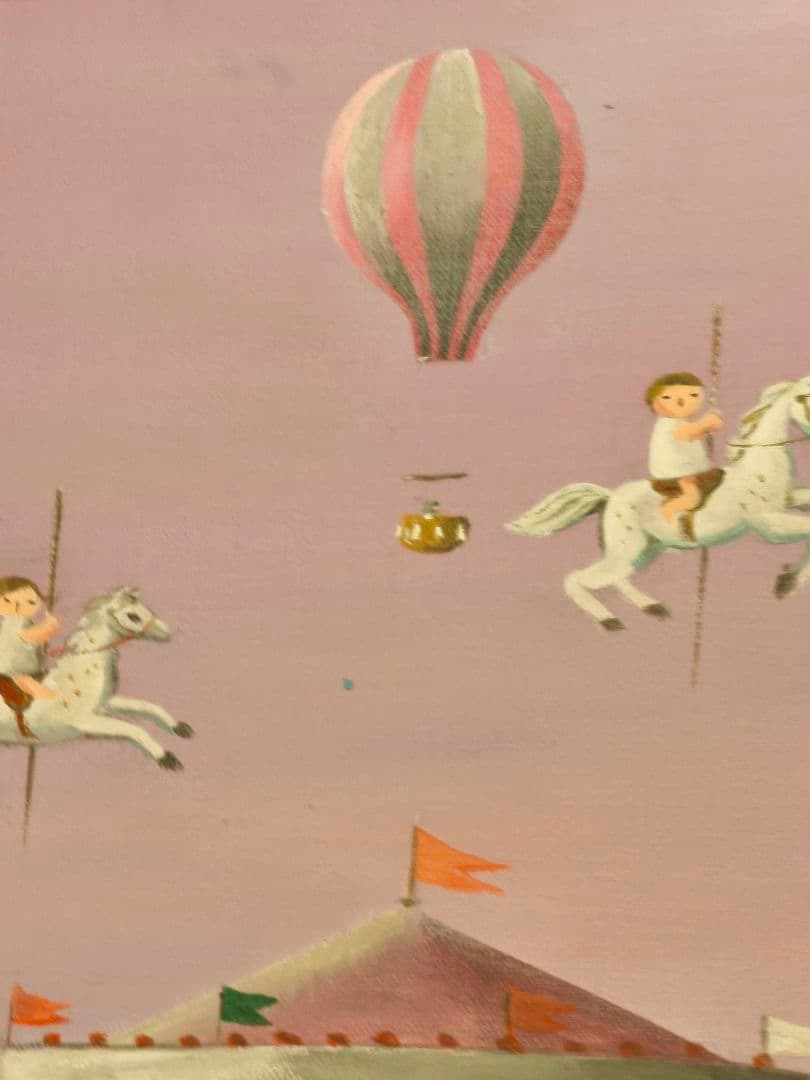 こうのこのみ メリーゴーランド 直筆 原画 絵画
