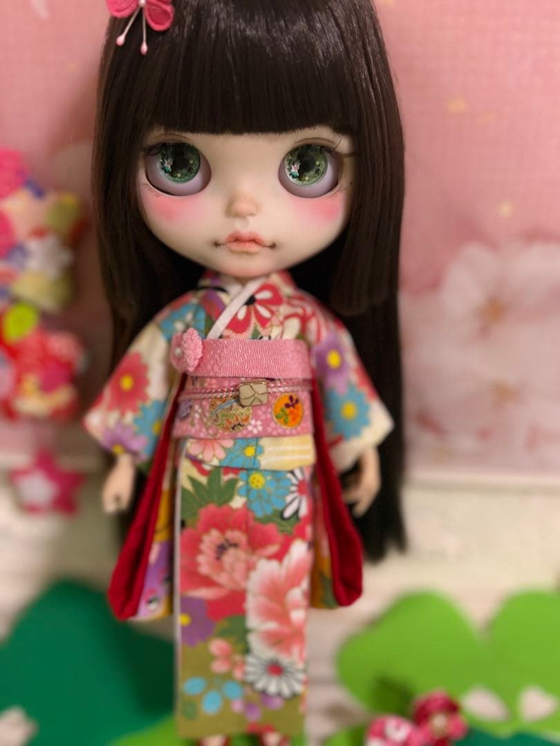 桃の節句セット︎✿着物︎✿姫カット︎✿アイシードール - メルカリ