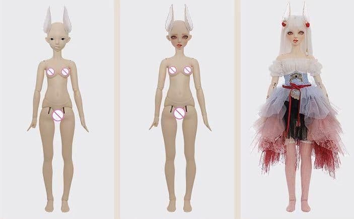 AS125 BJD 1/3 ドール本体 Miwa 球体関節人形 ハンドメイド - メルカリ