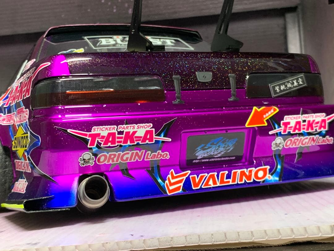 アディクション S13 シルビア 2024中村直樹選手 キャンディラメ塗装未