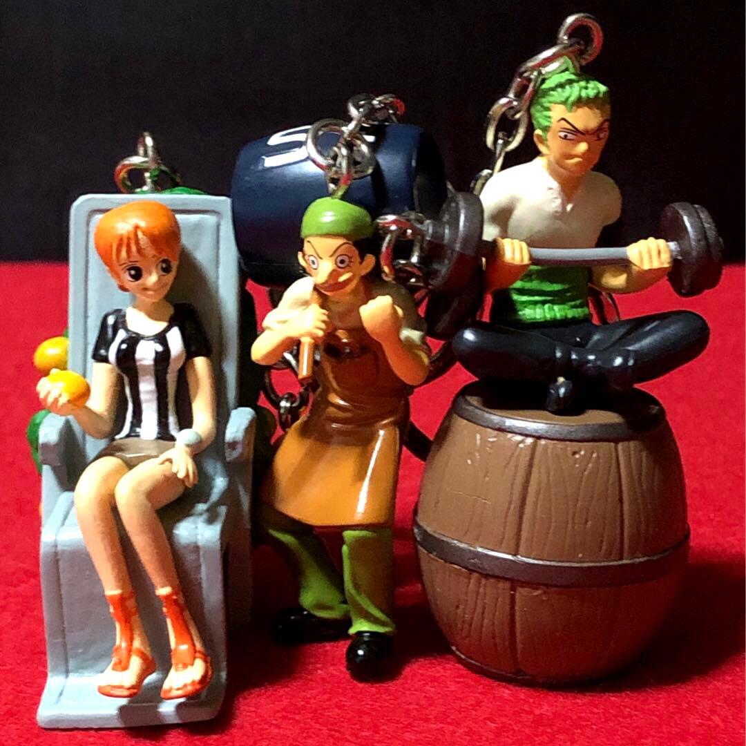 ワンピース フィギュア キーホルダー ゾロ ナミ ウソップ 2004年 希少