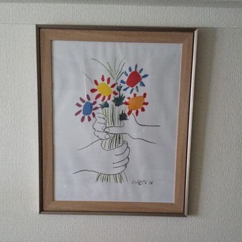 パブロ ピカソ絵画「花束を持つ手」 - メルカリ