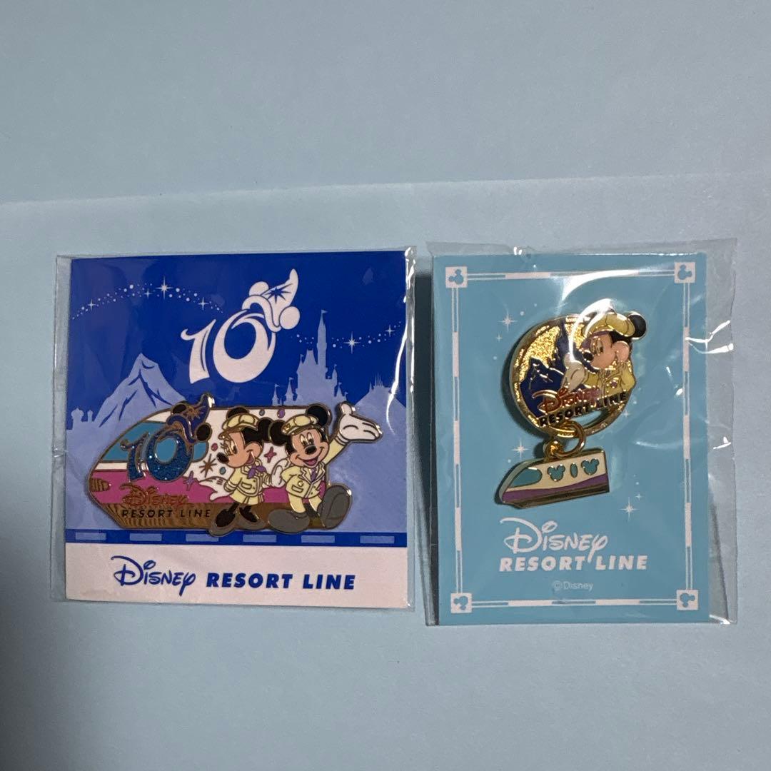 れ 2点 10周年 ディズニーリゾートライン ピンバッジ 非売品 - メルカリ
