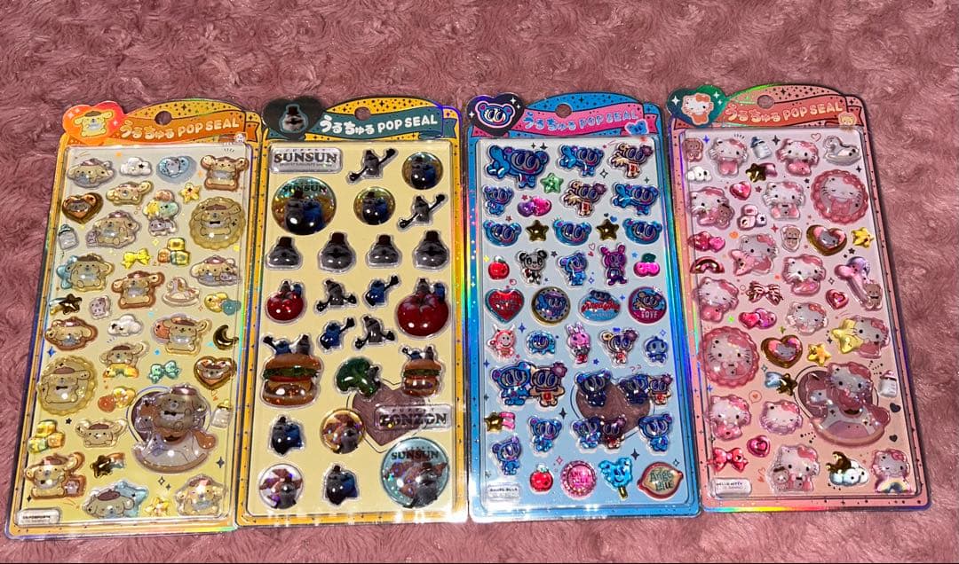 ボンボンドロップシール サンリオ ディズニー スヌーピー 正規品 うる