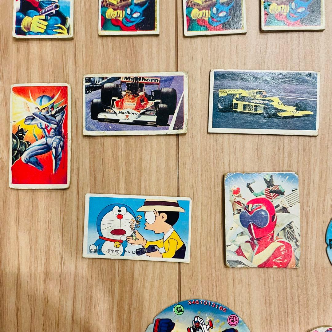 昭和レトロ 当時物 めんこ メンコ 仮面ライダー F1 ヤマト ドラえもん