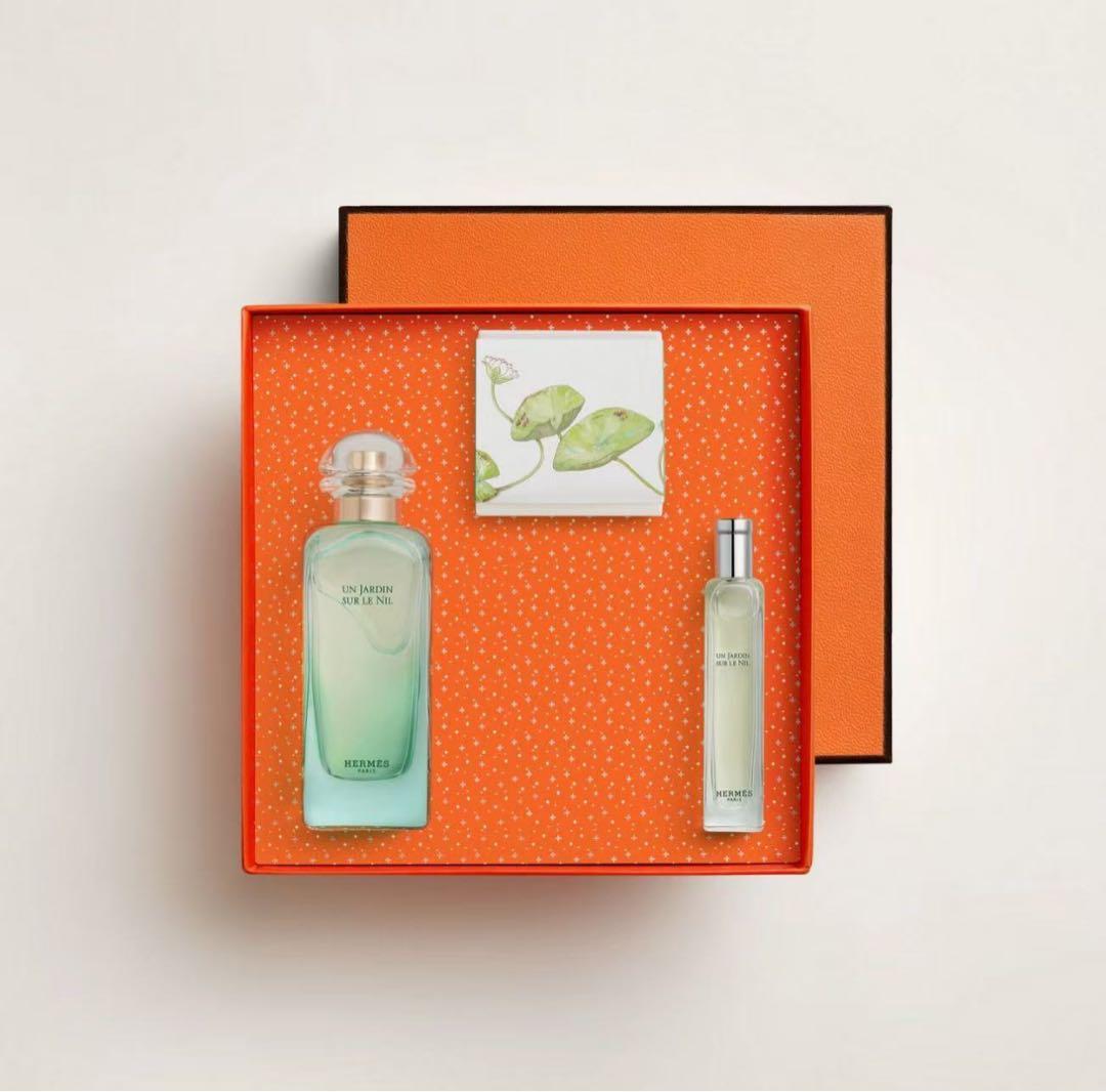 新品未使用 HERMES エルメス 香水 オードトワレセット ナイルの庭 HERMES エルメス 香水 オードトワレセット ”ナイルの庭” 新品