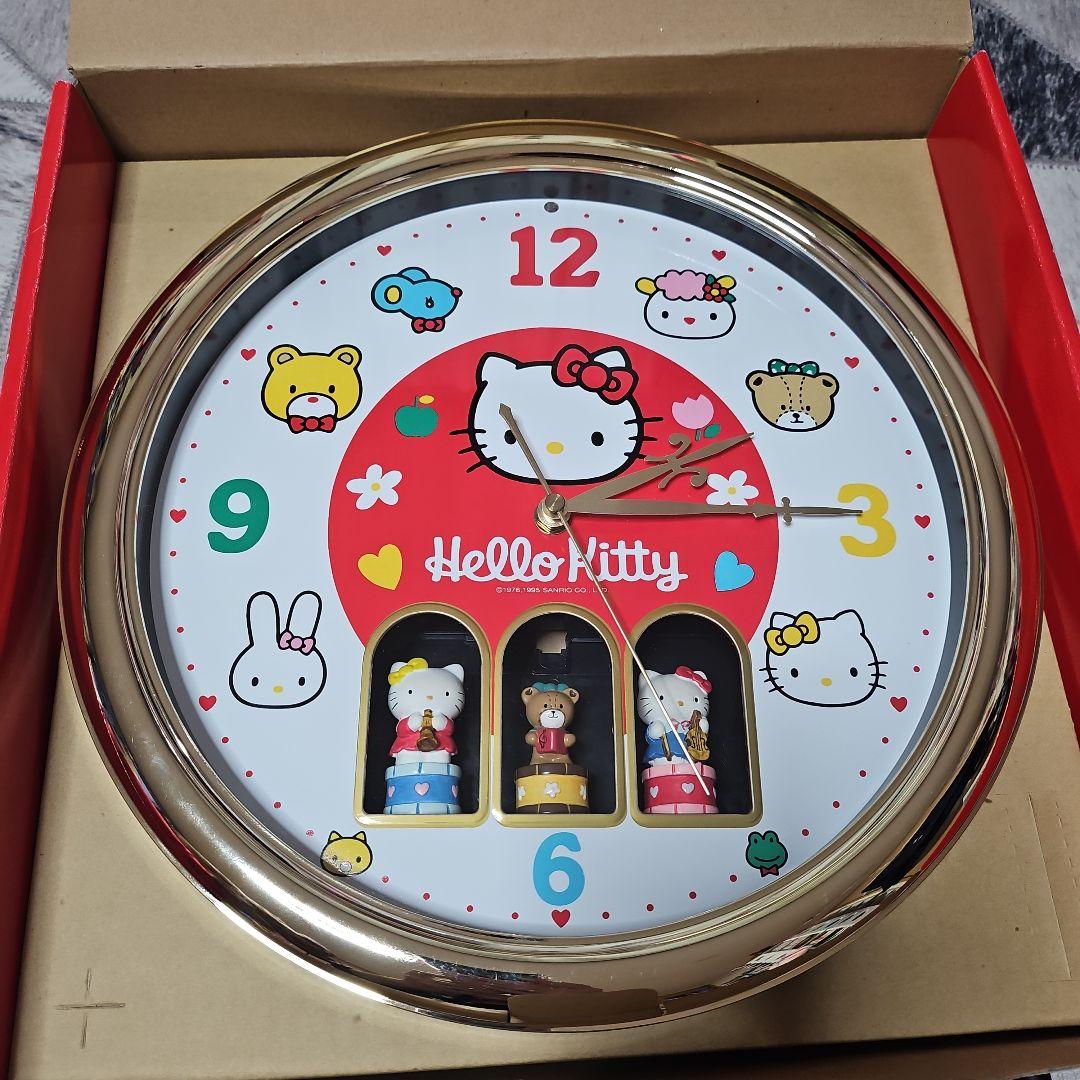 エコメルカリ便発送】 当時物 レトロ ハローキティ からくり時計