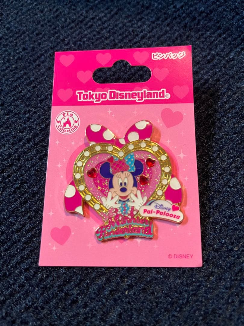 新品ディズニーパルパル ミニー カンバッジ ピンバッジ トート