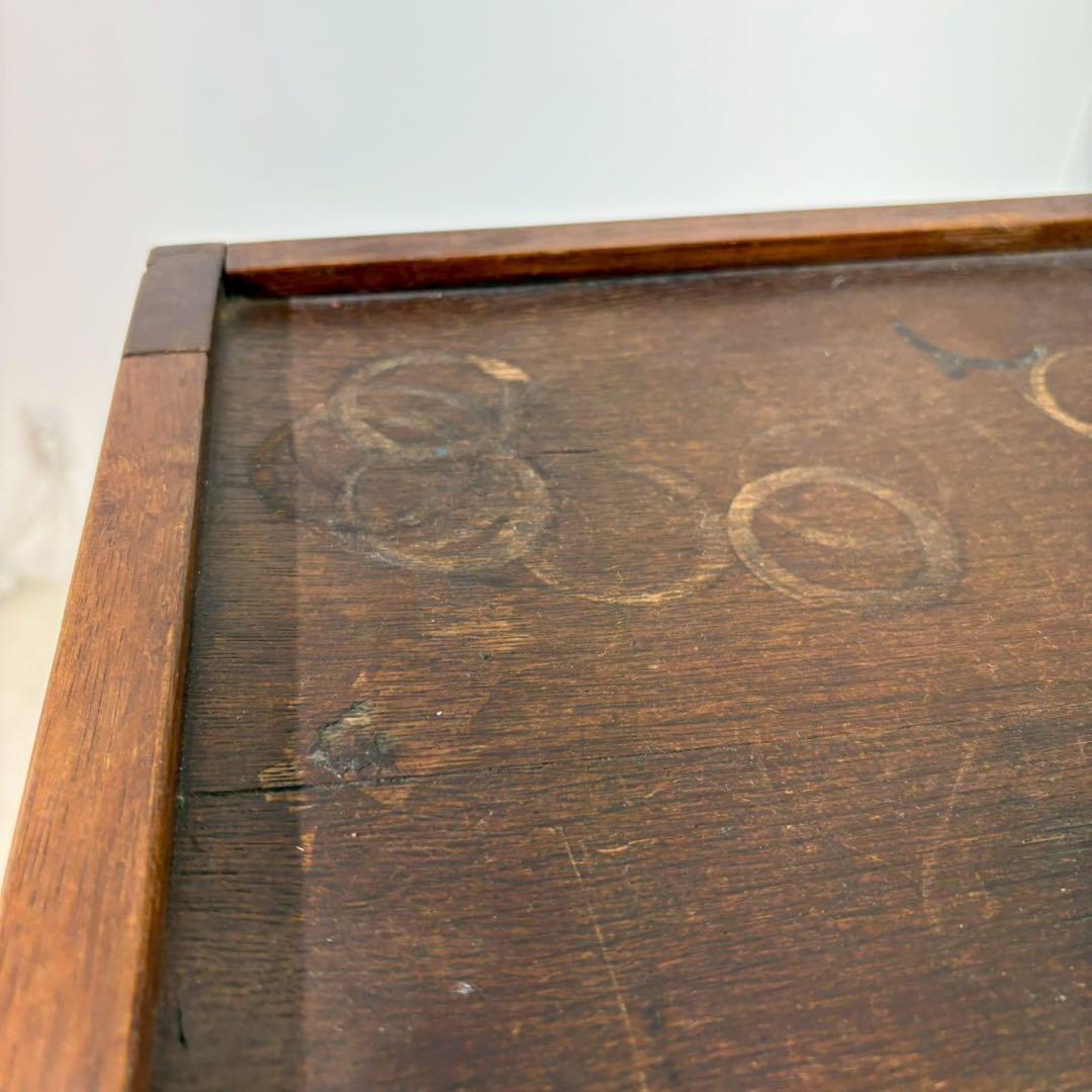 レコードチェスト ファイルキャビネット 1940年代 9段 木製蛇腹シャッター