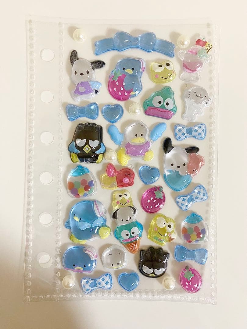 シール帳 完成品 ポチャッコ はぴだんぶい キキララ サンリオ クリア