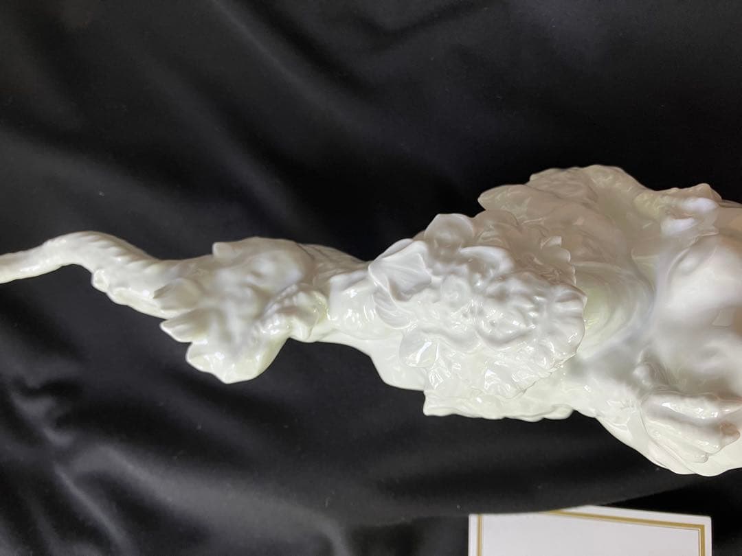 龍 Meissen マイセン ドラゴン 白磁 置物 フィギュリン ビスク