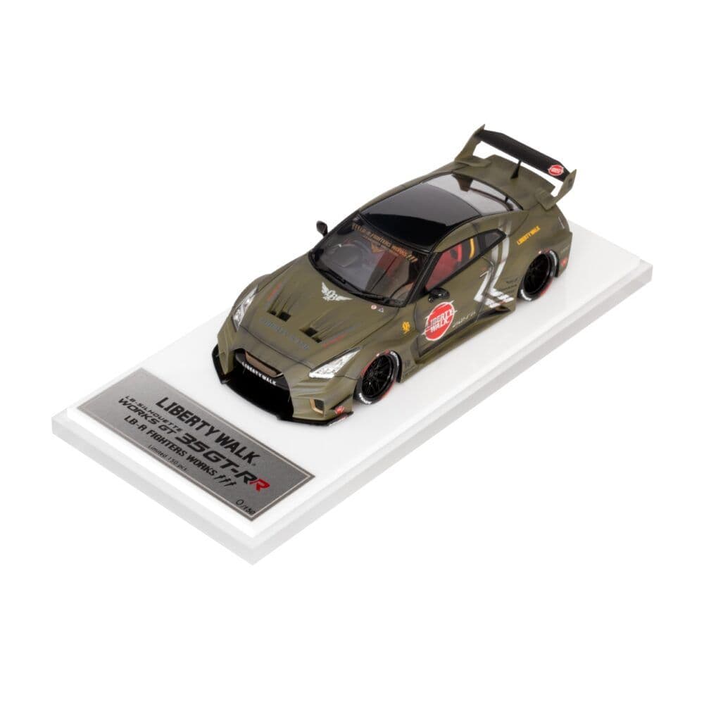 メイクアップ LB シュレットワークス GT GTR マットダークグリーン 1/43 MakeUP LB Shiulette WORKS GT GTR Matte Dark Green - LB-ONLINE