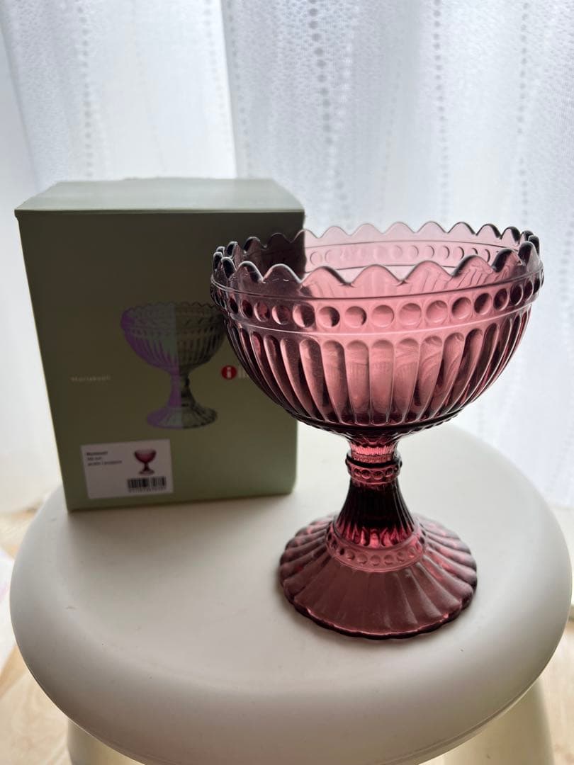 美品 マリメッコ イッタラ マリボウル パープル ラージ marimekko Vintage品】イッタラ iittala マリメッコ marimekko マリボウル Ma