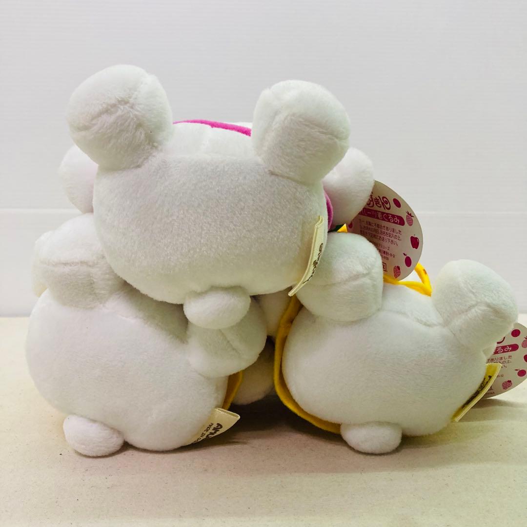 タグ付き】 うさずきん フルーツ着ぐるみ 3体セット パイナップル