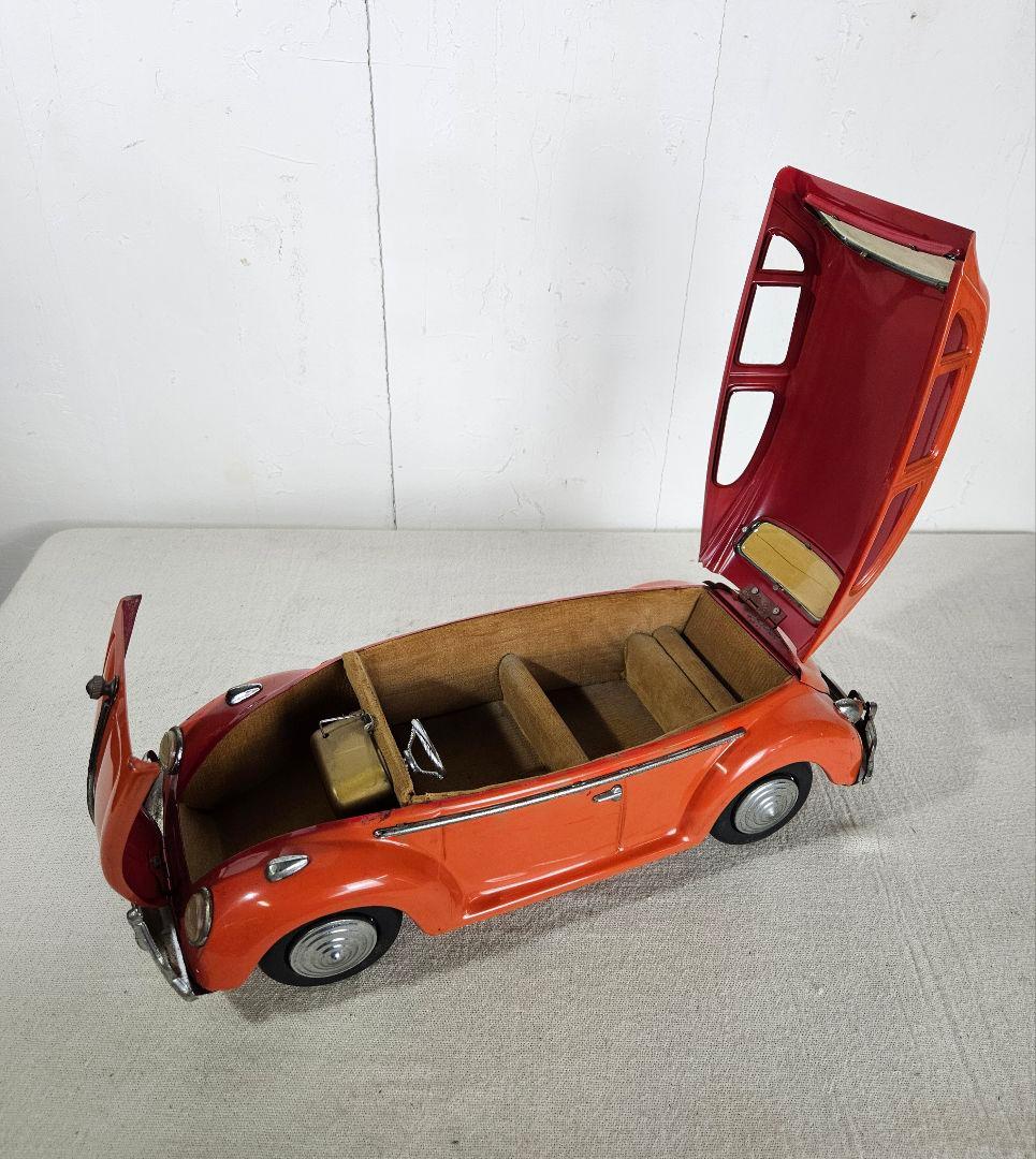 フォルクスワーゲン ブリキのミニカー オルゴール 空冷ビートル 車
