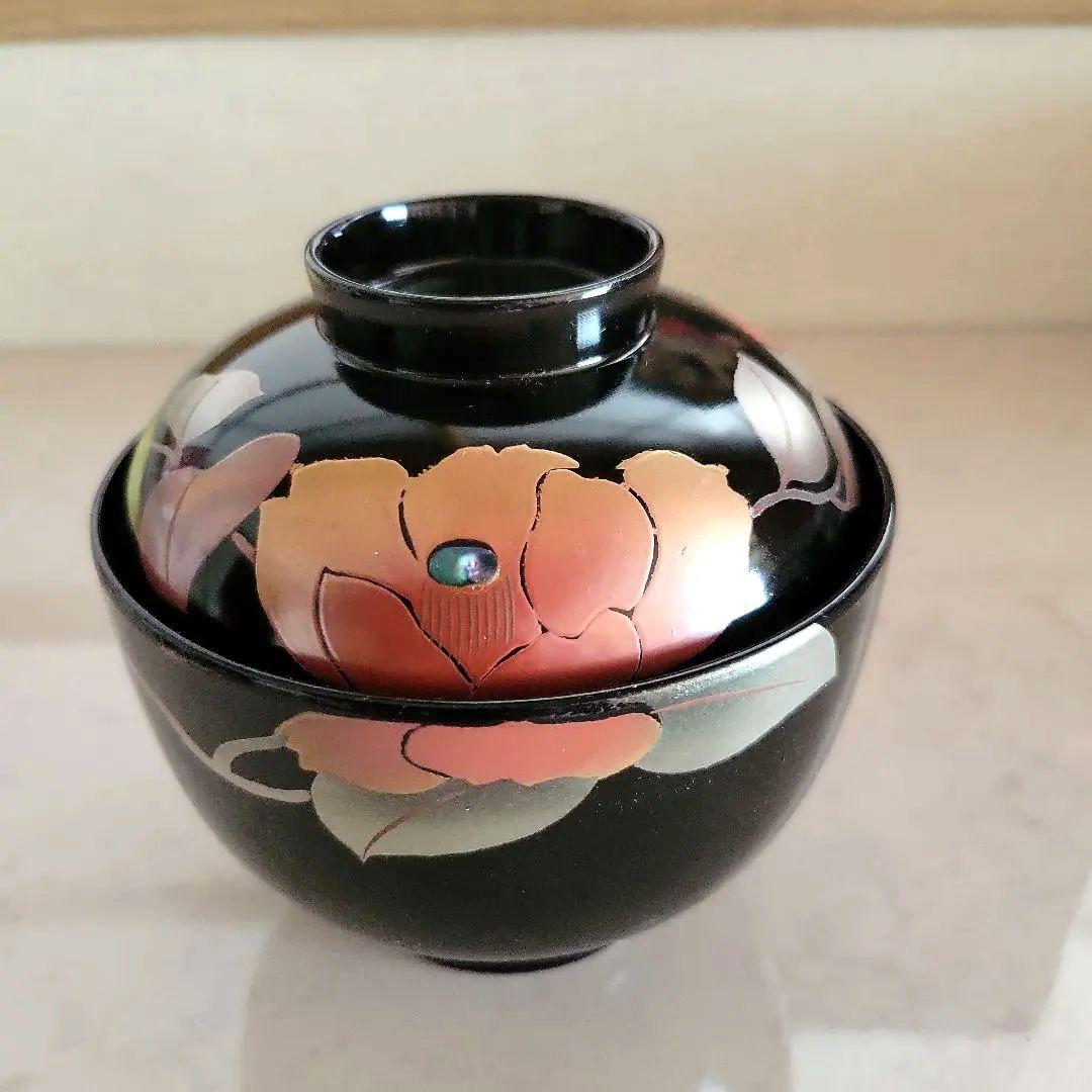 希少】会津塗 照井久良人の山茶花時絵 汁椀 5客 伝統工芸品 - メルカリ