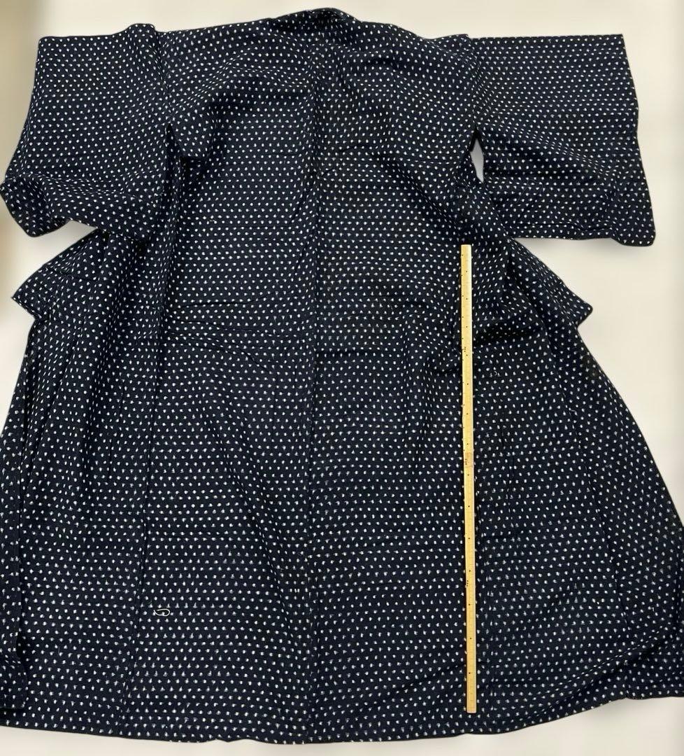 8 0 雪ん子絣 浴衣 リメイク用 絣リメイクセットアップ/水色柄×雪ん子 その他ファッション Futari