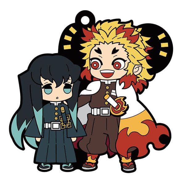 新品☆鬼滅の刃【時透無一郎＆煉獄杏寿郎】ラバーマスコット