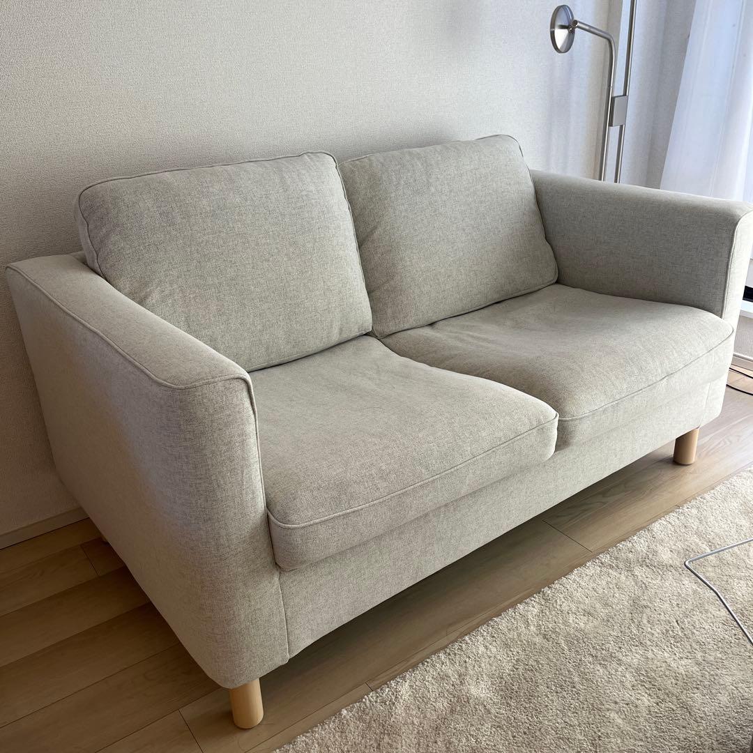 送料込み　IKEA ソファ　parup 二人掛け PÄRUP ペルプ 2人掛けソファベッド, ヴィースレ イエローブラウン - IKEA