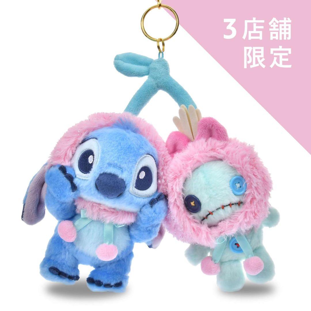 ディズニー スティッチ スクランプ ぬいぐるみ キーホルダー フルーツ