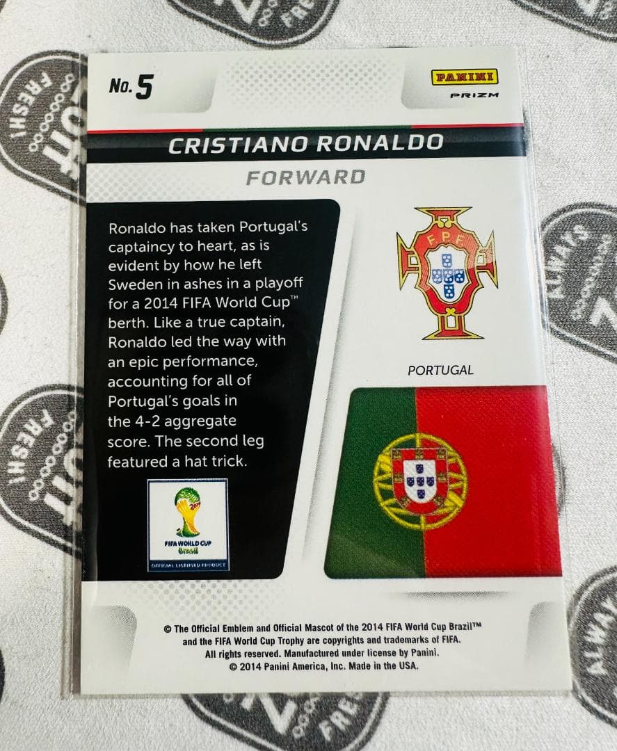 PANINI PRIZM World Cup C. Ronaldo 黄＆赤Ver - メルカリ