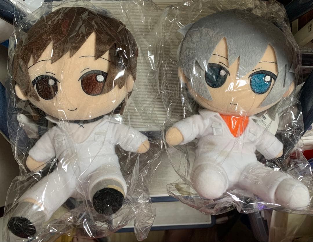 咎狗の血 アキラ、ケイスケ 白つなぎぬいぐるみ ニトキラ フィギュアメーカーGift -ニトロプラス キラル ぬいぐるみシリーズ17