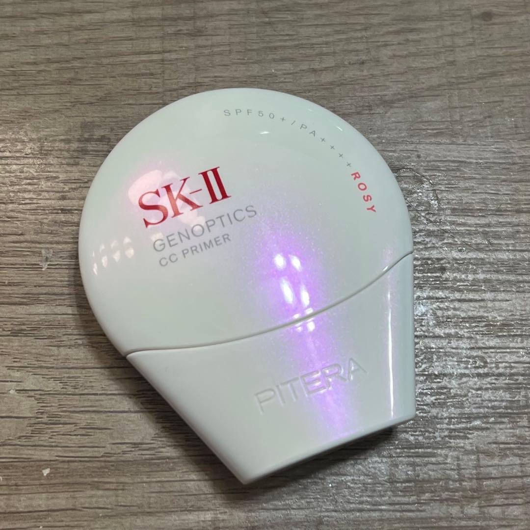 美品 SK-II ジェノプティクスCCプライマー ロージーピンク 30g SK-II / ジェノプティクス CC プライマー ロージーピンクの公式商品