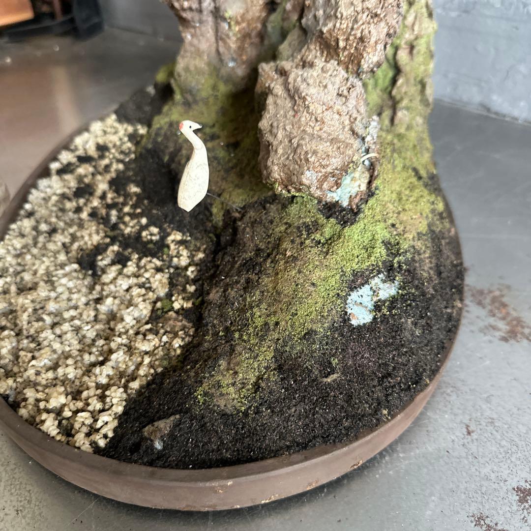 フェイク！中型盆栽 苔と土の植え込みの鉢 - メルカリ