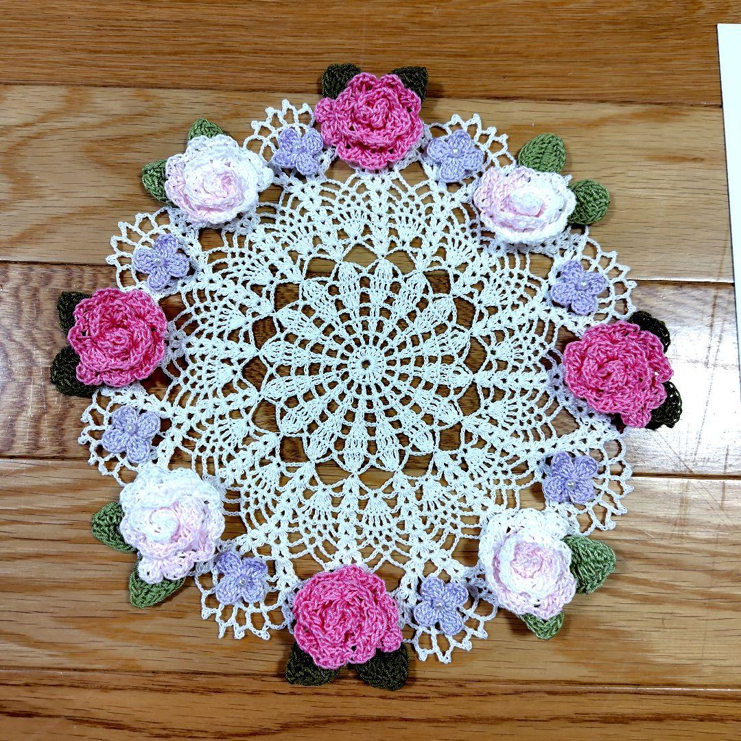 薔薇ドイリー 24cm - メルカリ