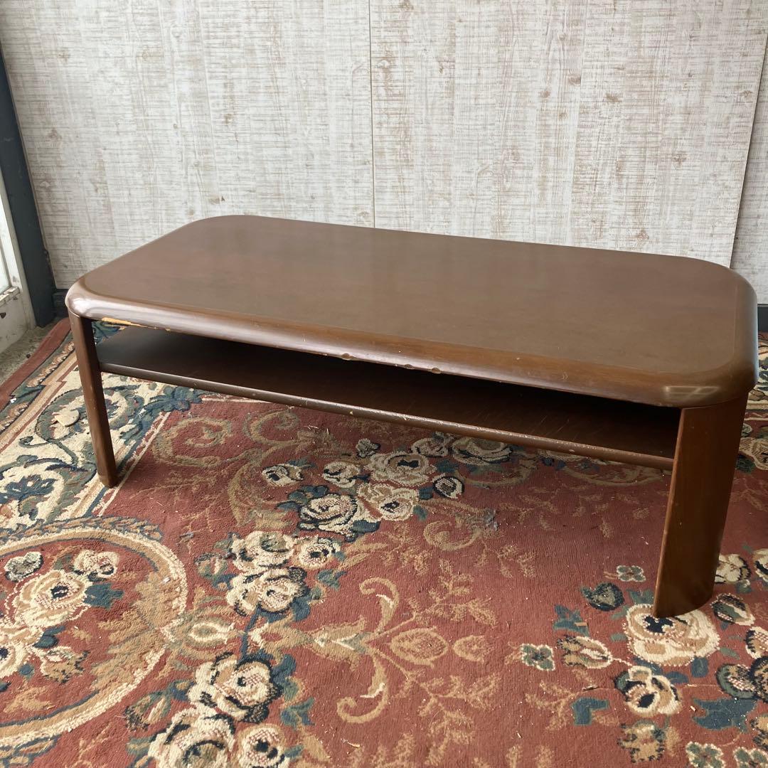 冨士ファニチア 天然木 センターテーブル ローテーブル 座卓 4人 ビンテージ FUJI FURNITURE 冨士ファニチア ローズウッド リビングテーブル
