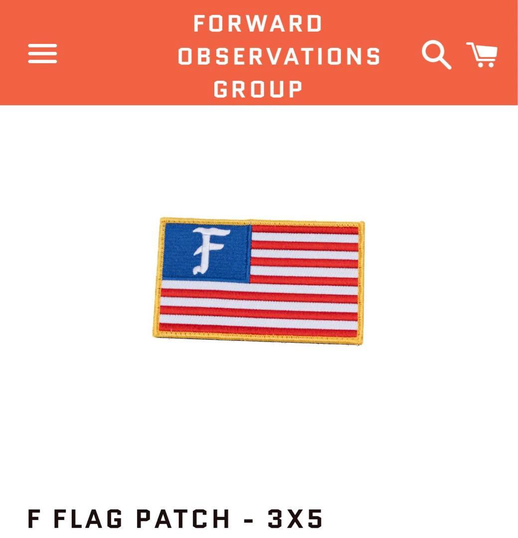 実物】 FOG F Flag Patch 2x3 パッチ - メルカリ