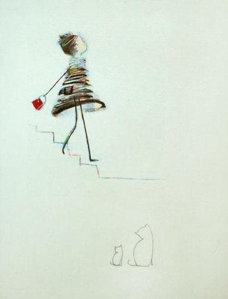 油絵 菅家令子 絵 絵画 インテリア F4-040214 白猫の親子 \" ？” 油絵 菅家令子 絵 絵画 インテリア F4-040214 白猫の親子 