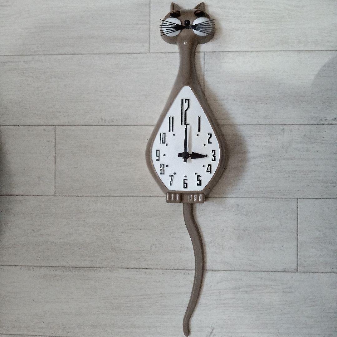 SIMONE ANIMATED WALL CAT CLOCK アンティーク猫時計 - メルカリ