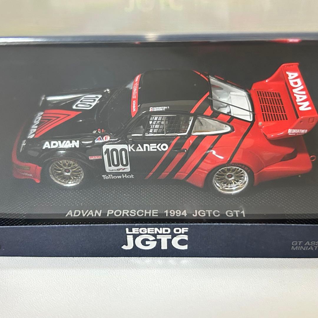 未使用 エブロ 1/43 アドバン ポルシェ 911 GT1 1994 #100