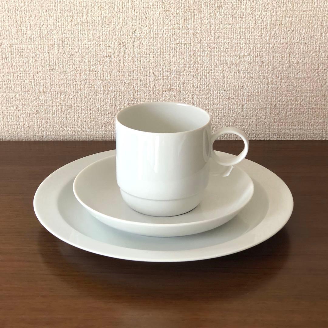 ローゼンタール白磁カップ&ソーサートリオ6客含21点セット スタジオ