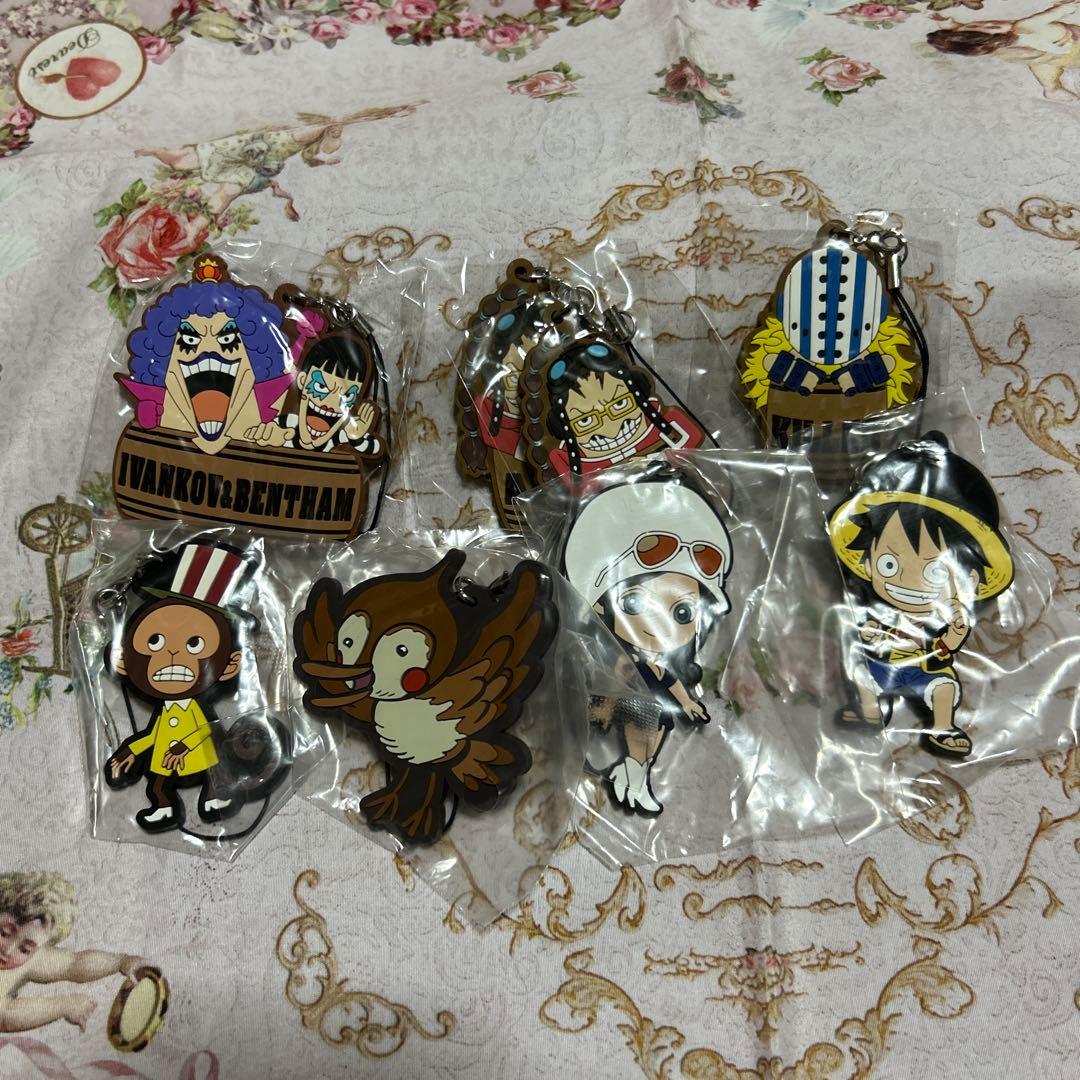 ONE PIECEラバーストラップ8点セット - メルカリ