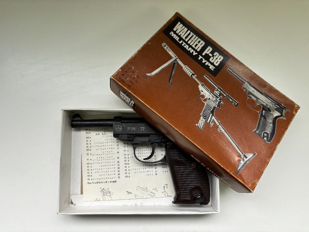 ビンテージ モデルガン ワルサー P38 WORLD WAR II 中田商店 - メルカリ