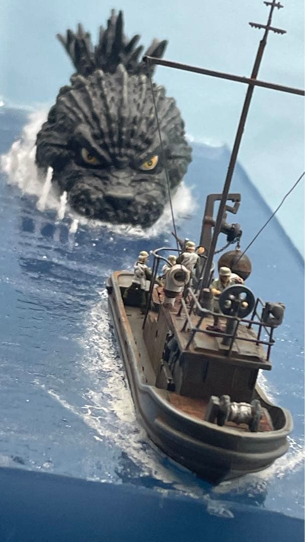 ゴジラー1.0 マイナスワン ジオラマ がんばれ新生丸 - メルカリ