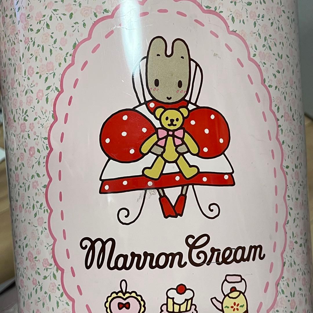 希少】マロンクリーム ゴミ箱 1994年 平成レトロ くろがね レトロ缶