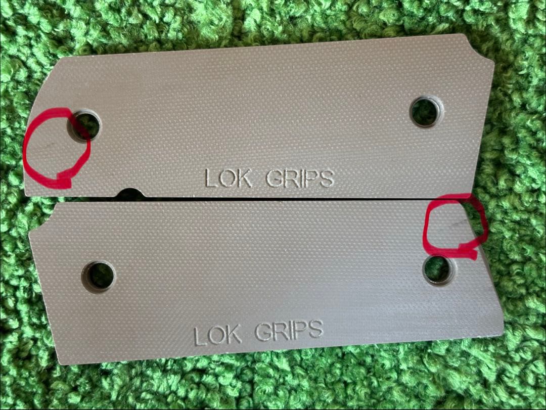 LOKGRIPS 1911フルサイズ用 G10 ガバメントグリップ パニッシャー MIL