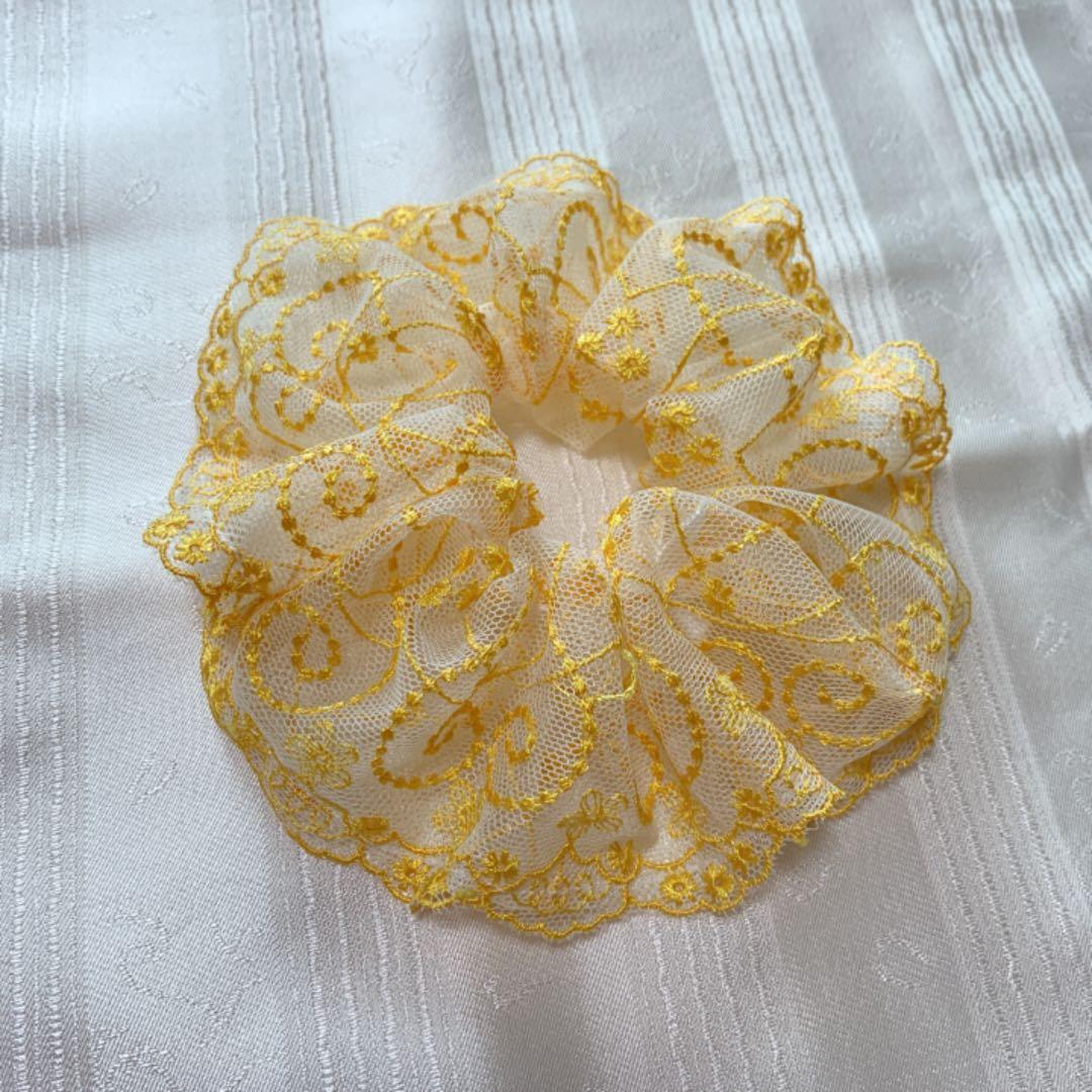 最新ハンドメイド・手芸 - 専用確認用‼️シュシュ ラメ入り花柄