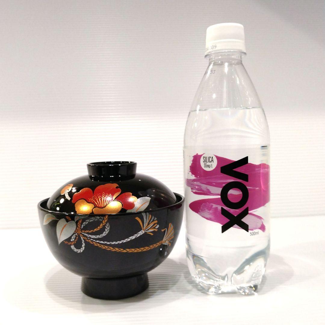 会津塗 漆器 金彩 吸物碗 蓋付き 黒塗 蒔絵 汁椀 お正月 椿 5