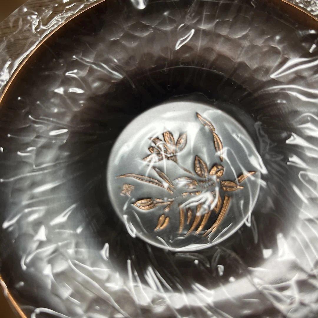 純銅製 茶托5枚 茶匙セット - メルカリ