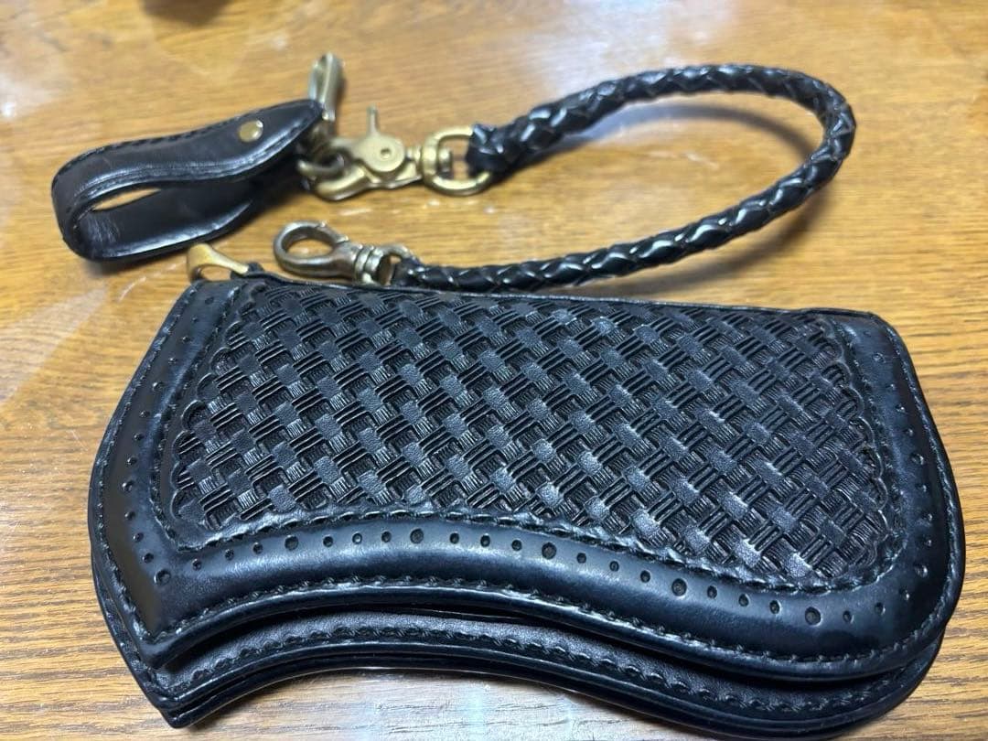 アトリエチェリー 長財布 ウォレットロープ付き - メルカリ