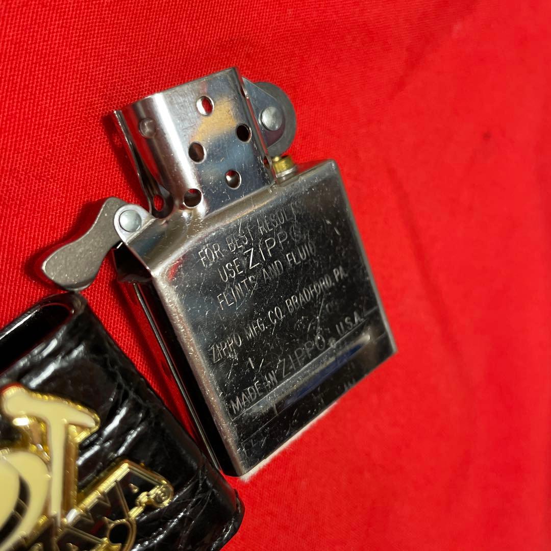 zippo 革巻きジッポー ザ•マックショウ 暴走族 クリームソーダ 矢沢