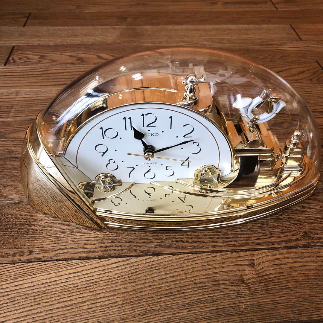 SEIKO BZ 208 G クオーツ クロック 飾 置き 仕掛け 時計 - メルカリ