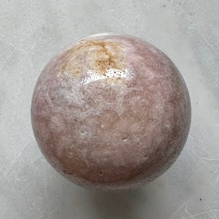 ピンクアメジストB 星入りローズドフランス/ピンクアメジスト/エッグB Hollandite Rose de