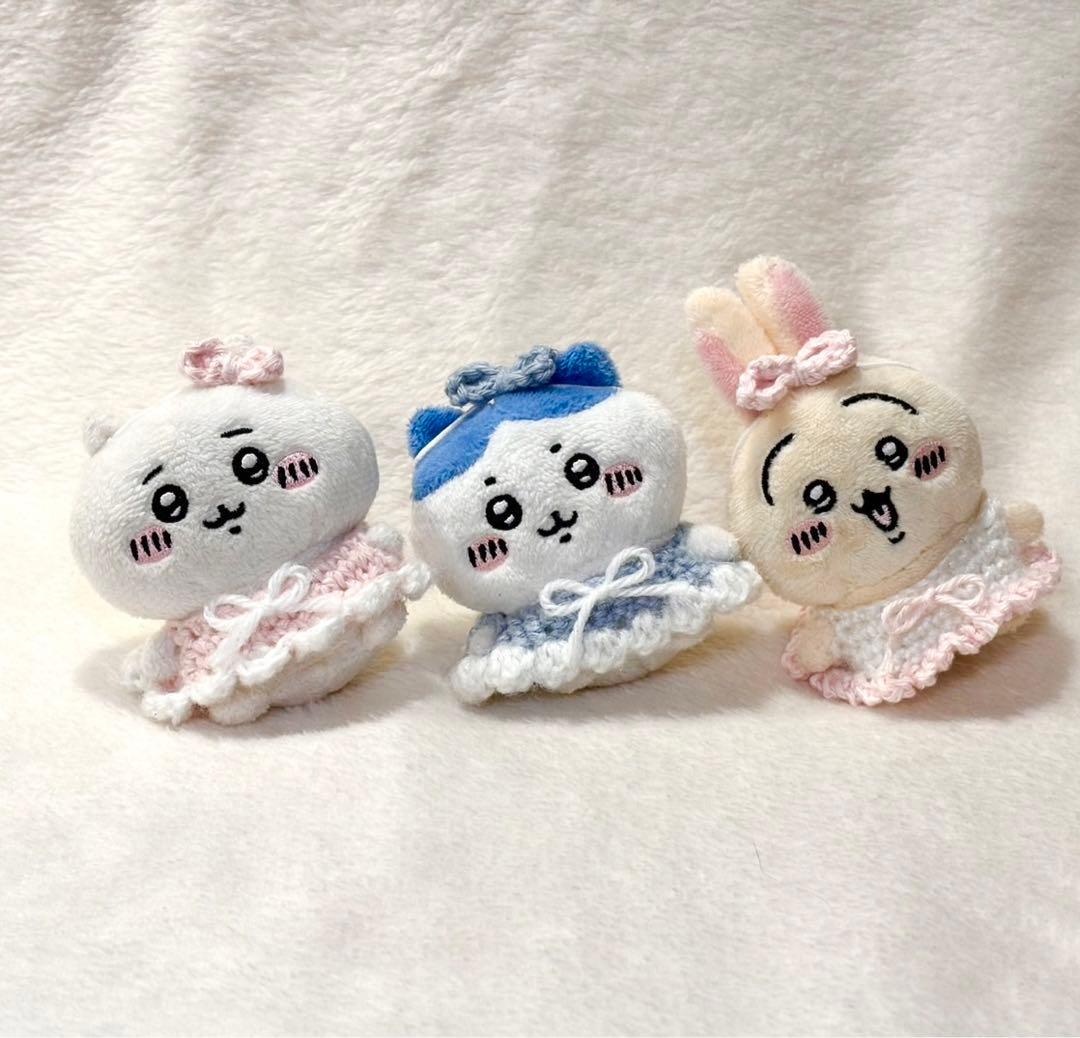 ちいかわ お座りぬいぐるみ ぬい服 ハンドメイド 編み物 - メルカリ