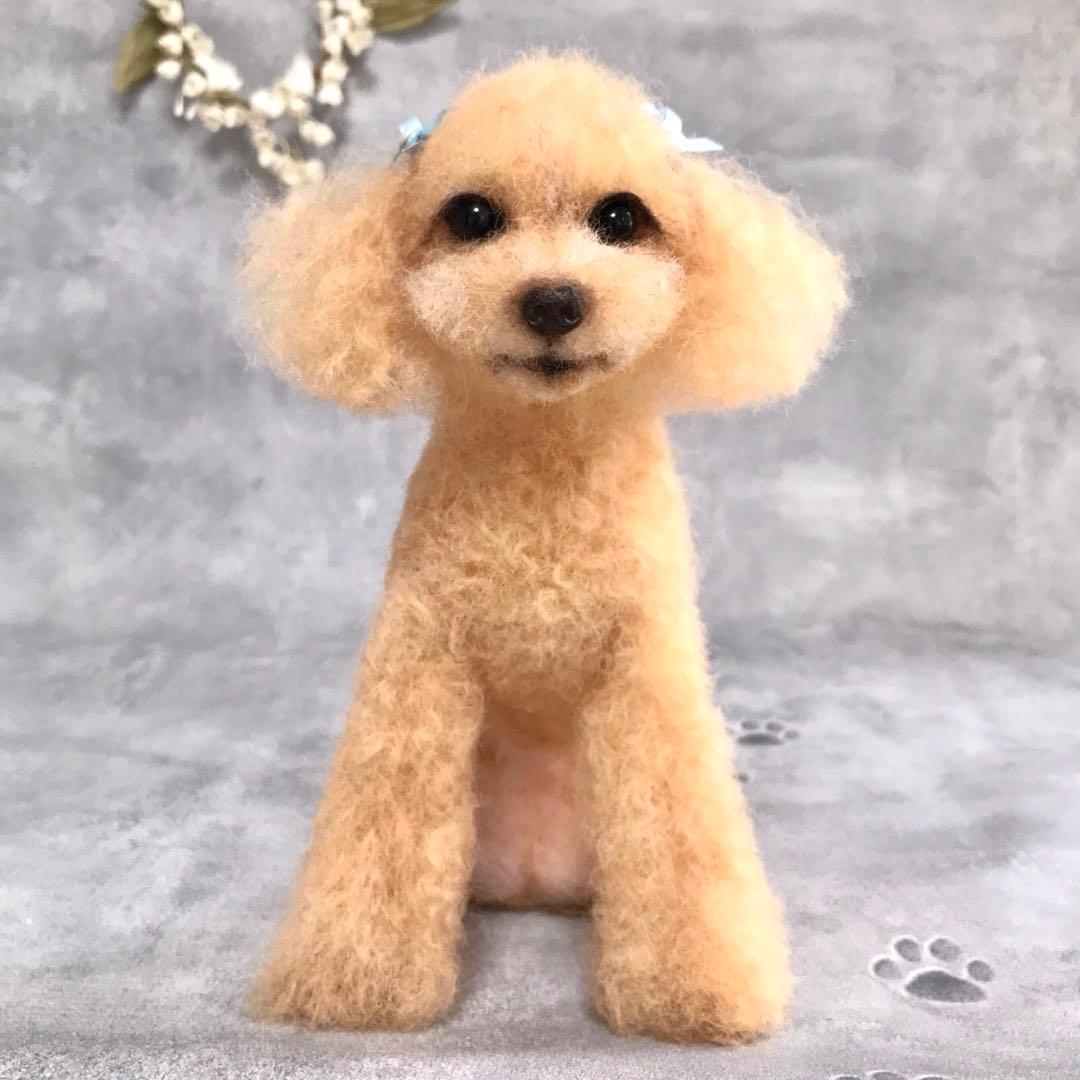 handmade 羊毛フェルト ☆ トイプードル 犬 オーダー - メルカリ