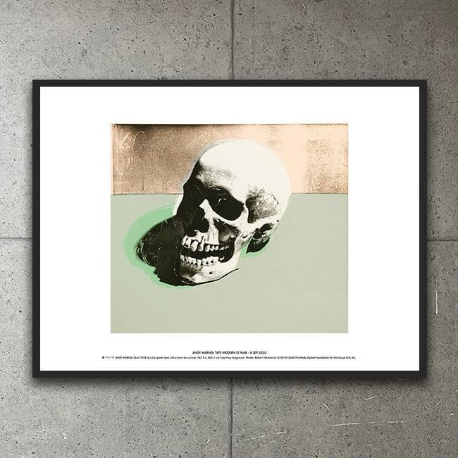 額装品/Skull (white) 1976 exhibition（ウォーホル） - メルカリ